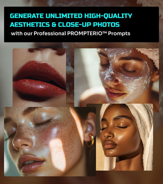 Aesthetic Close-Up Portraits – 10 Prompt Pack