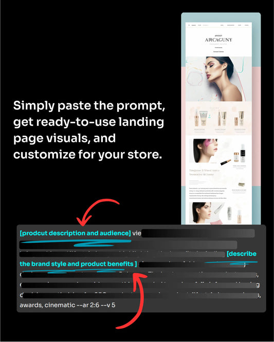 Landing Page generator - AI Prompt for Generate Beauty & Skincare Landing Pages