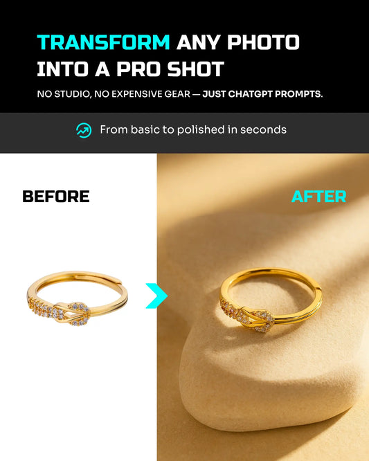 Jewelry Photo Transform Pack - High Quality PROMPTERIO Prompts