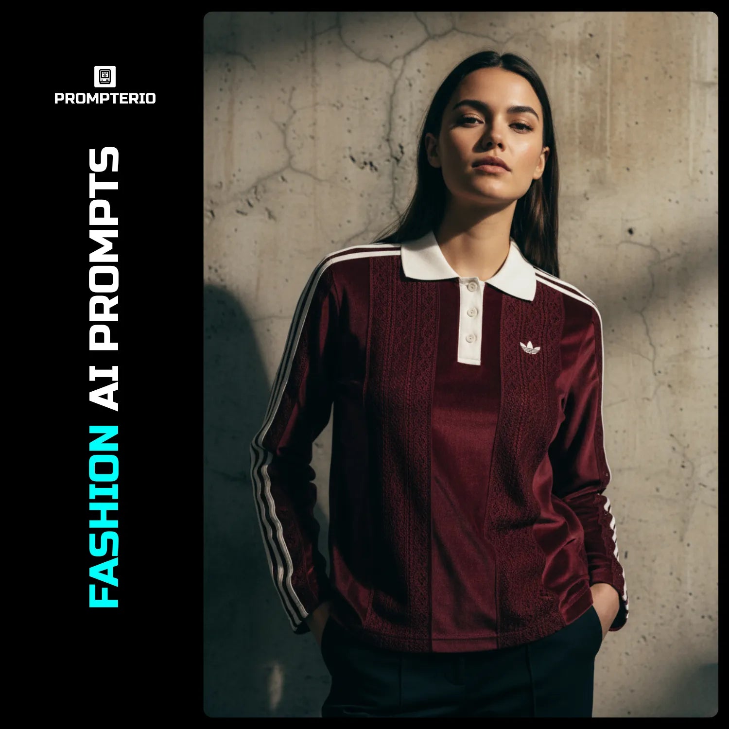 Professional fashion AI prompt for professional clothing and style visuals