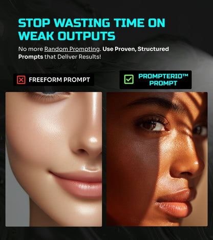 Aesthetic Close-Up Portraits – 10 Prompt Pack