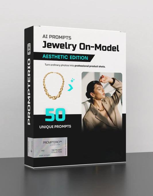 50 Aesthetic Jewelry: On-Model [Mockup] AI Prompts