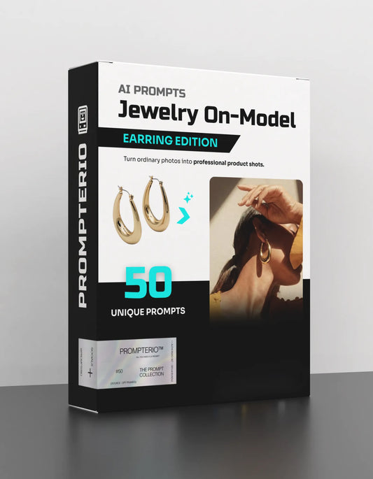 50 Earrings: On-Model [Mockup] AI Prompts