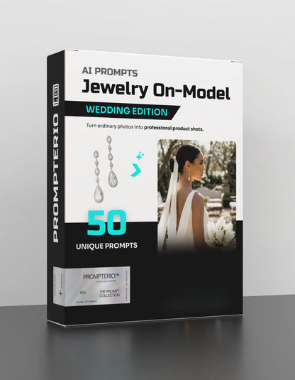 50 Wedding Jewelry: On-Model [Mockup] AI Prompts