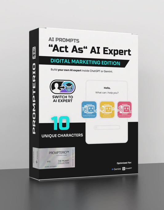 10 “Act As“ Digital Marketing AI Prompts