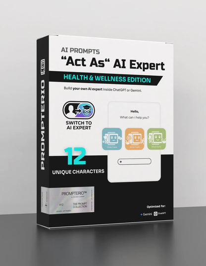 12 “Act As“ Health & Wellness AI Prompts
