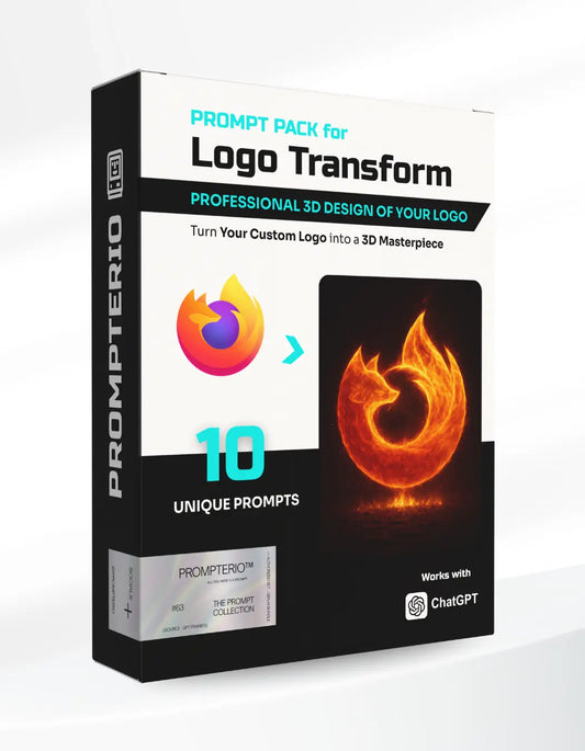 Custom Logo Transform Pack - 10 PROMPTERIO Prompts