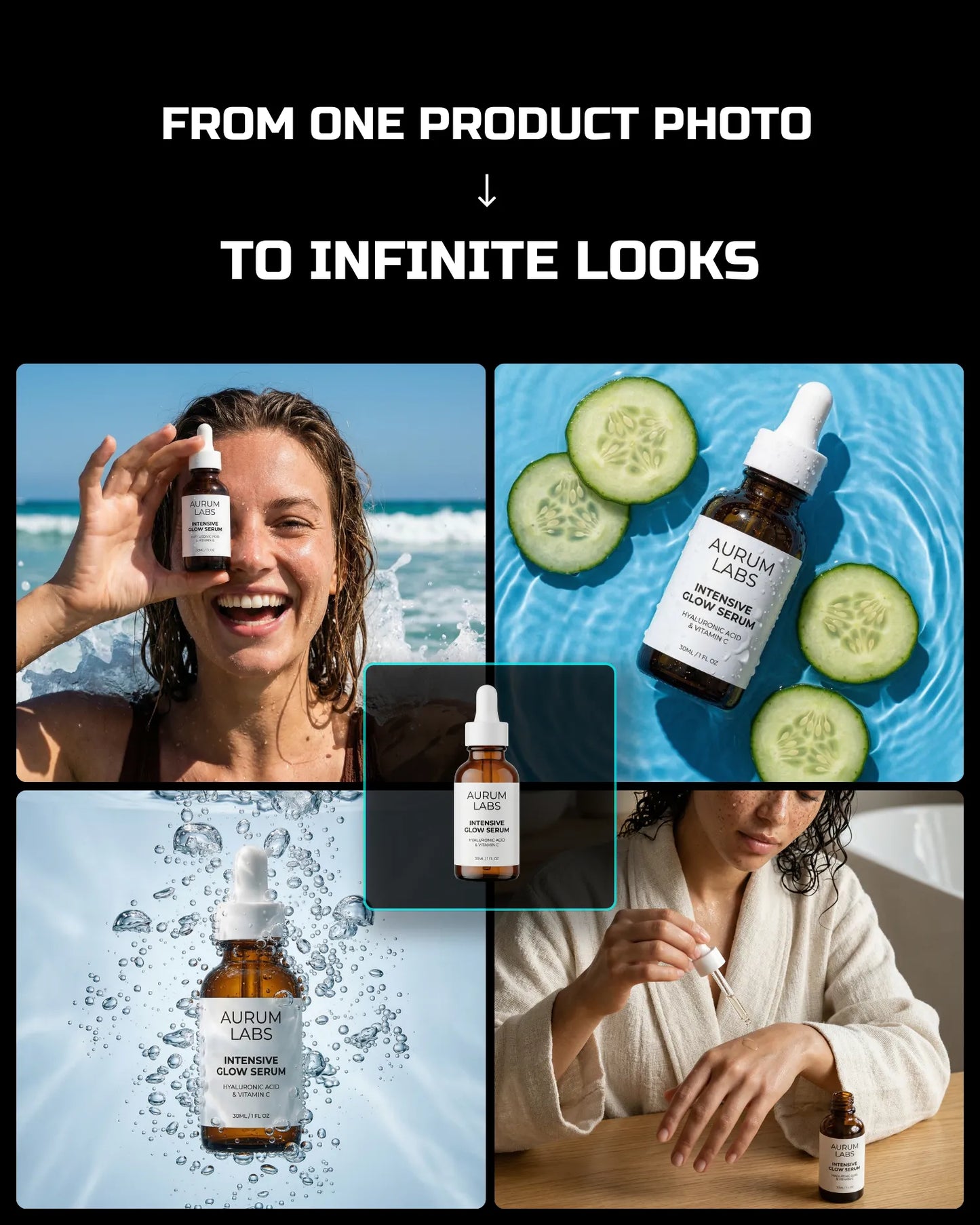 100 Fresh Hydration SkinCare: Product & On-Model [Your Product] AI Prompt Bundle