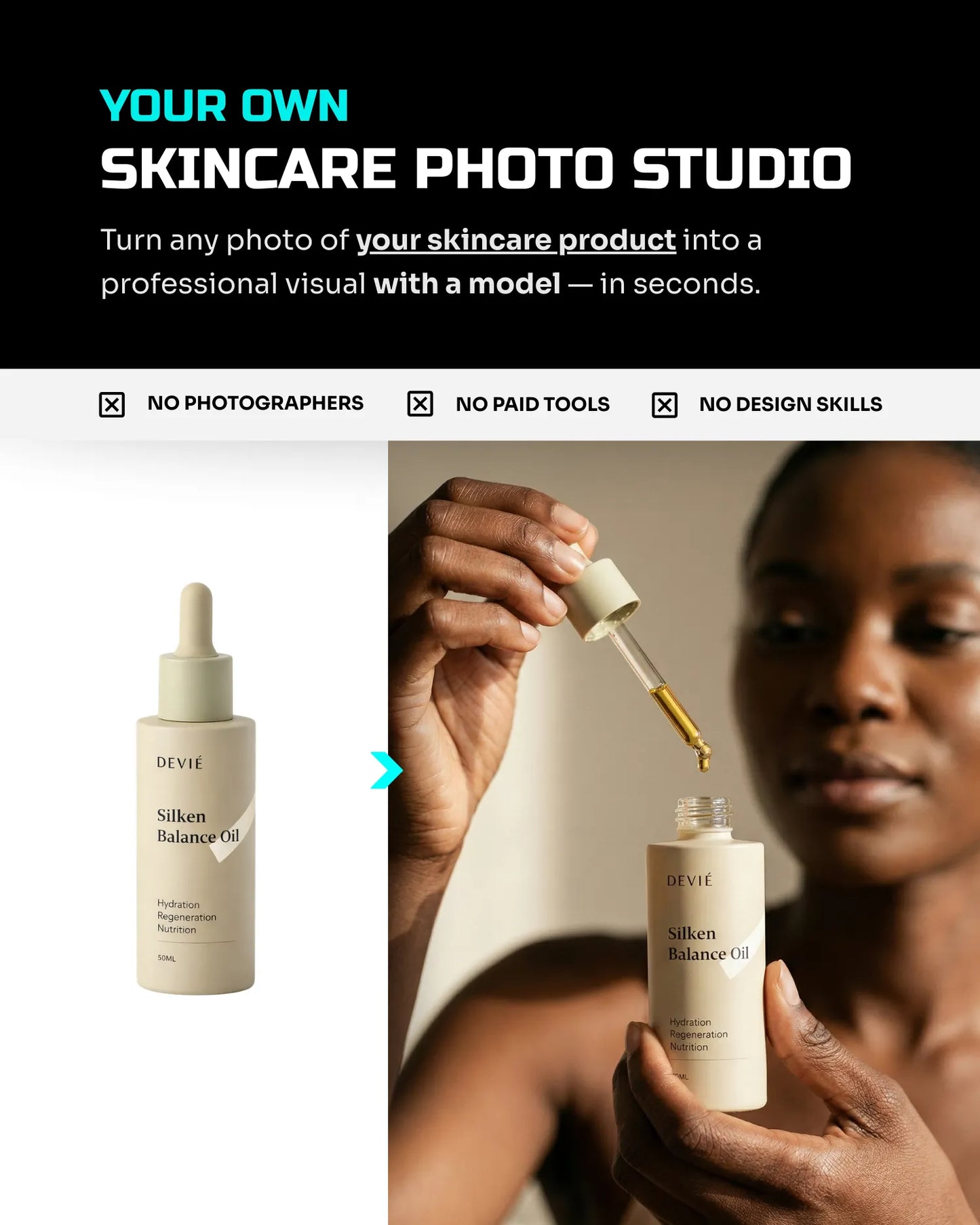 50 Aesthetic SkinCare: On-Model [Your Product] AI Prompts