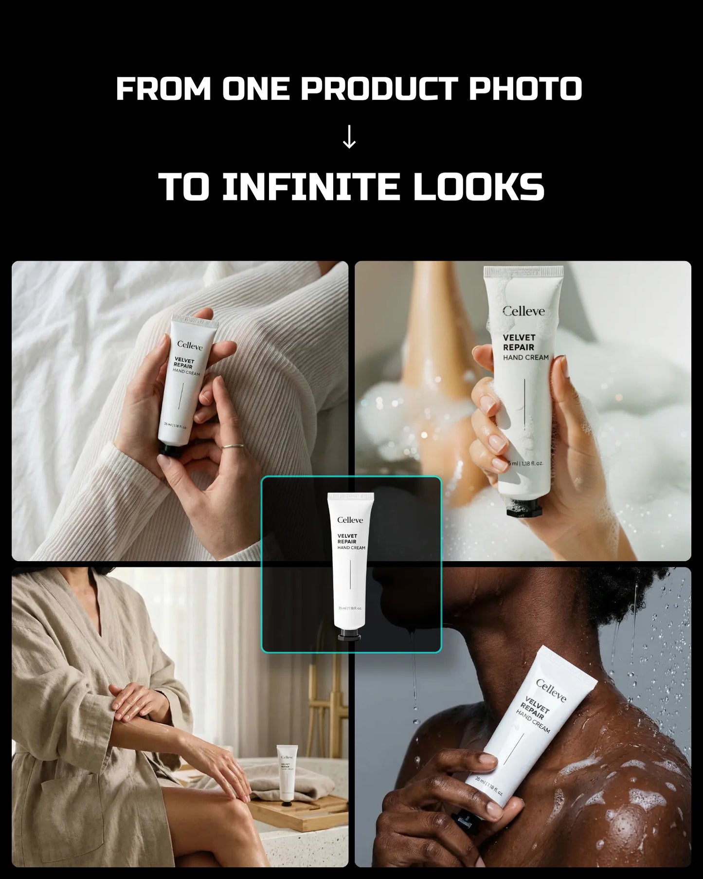 50 Aesthetic SkinCare: On-Model [Your Product] AI Prompts