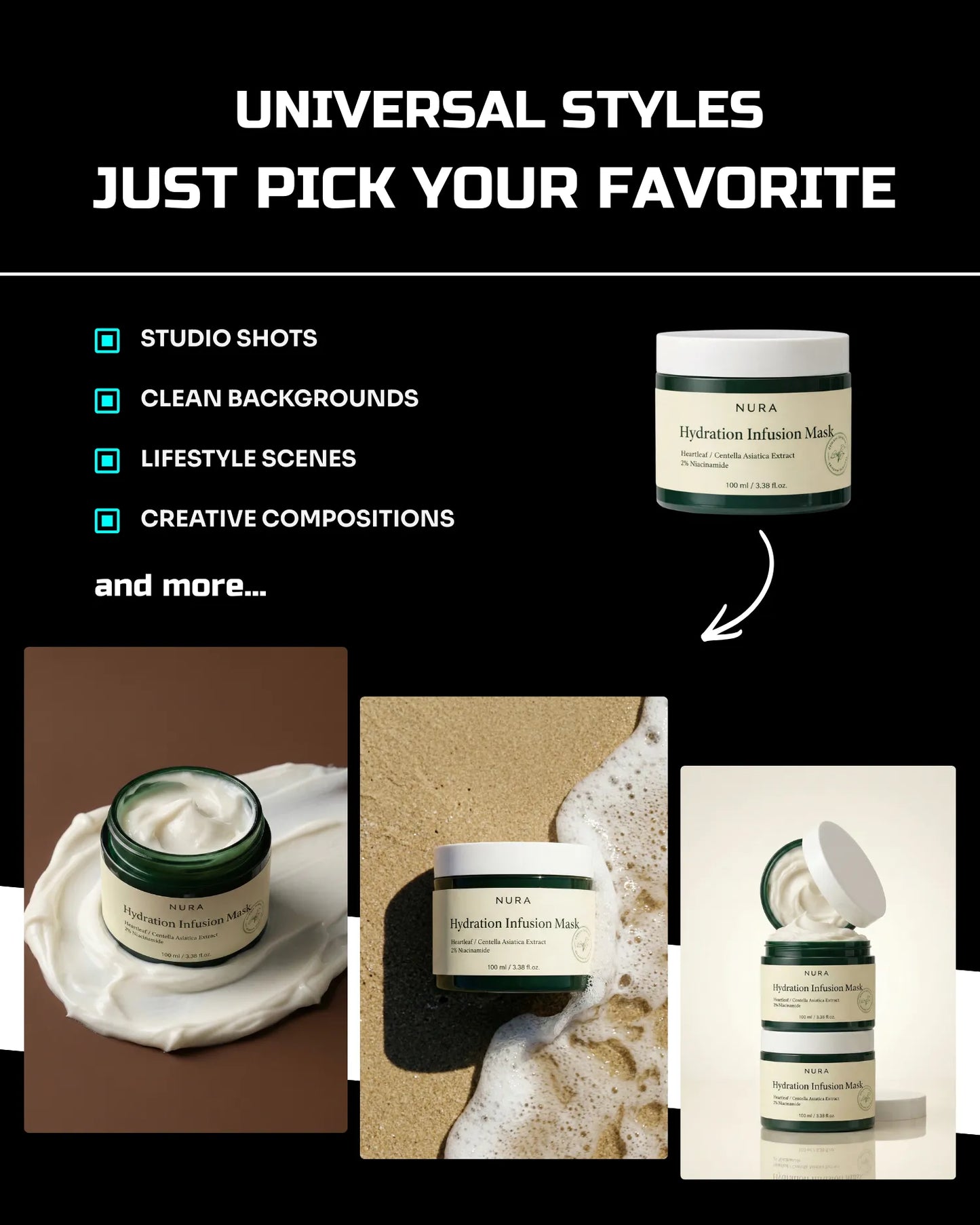 50 Aesthetic SkinCare: Product Shots [Your Product] AI Prompts
