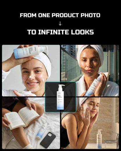 50 Everyday SkinCare: On-Model [Your Product] AI Prompts
