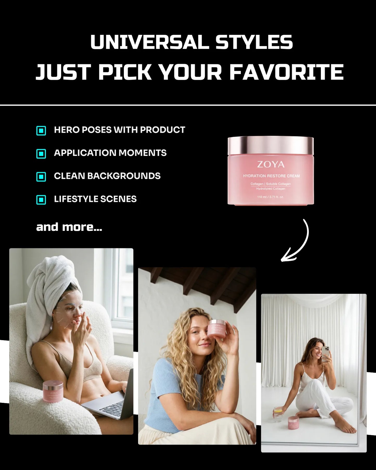 50 Everyday SkinCare: On-Model [Your Product] AI Prompts