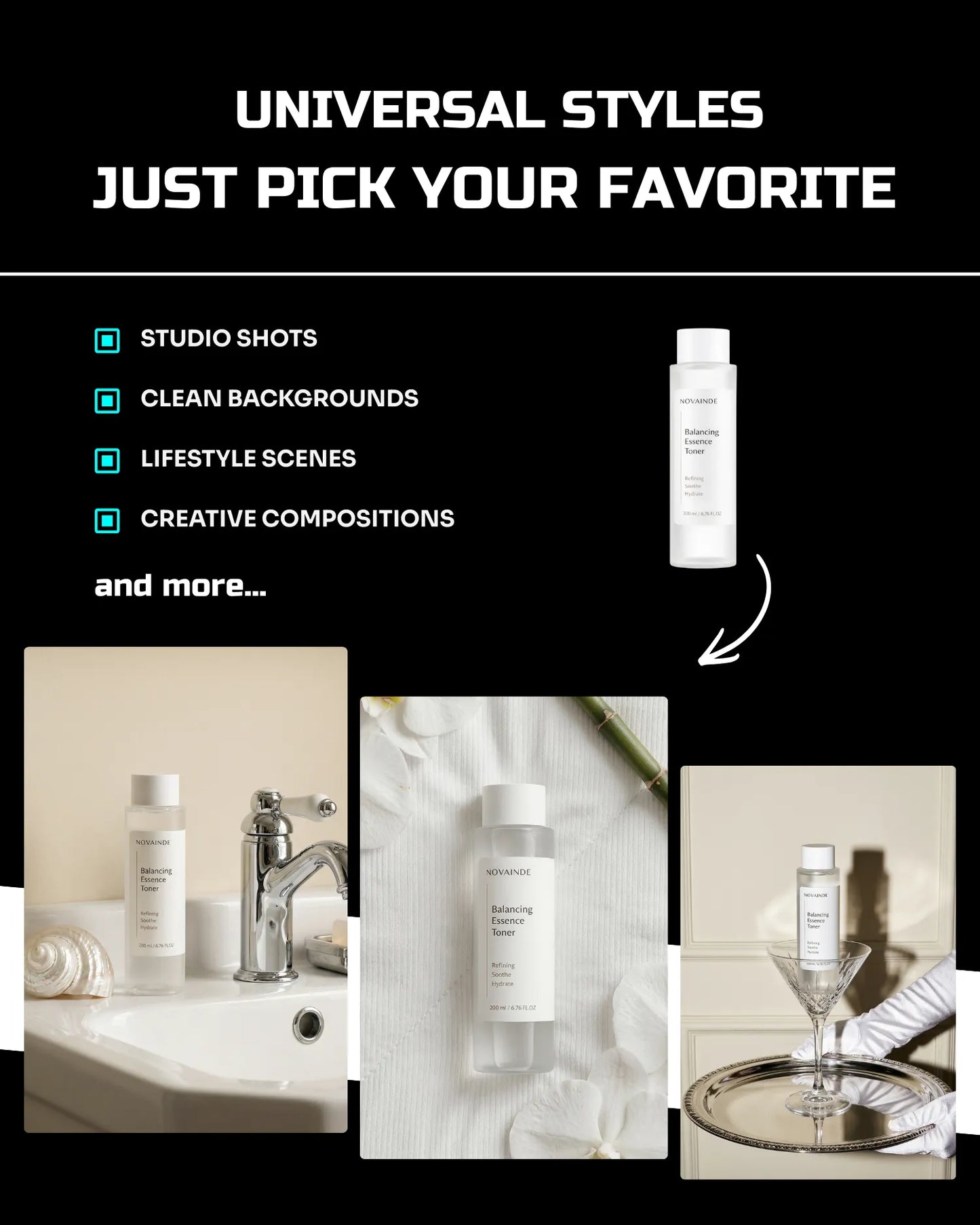 50 Everyday SkinCare: Product Shots [Your Product] AI Prompts