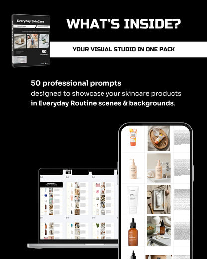 50 Everyday SkinCare: Product Shots [Your Product] AI Prompts