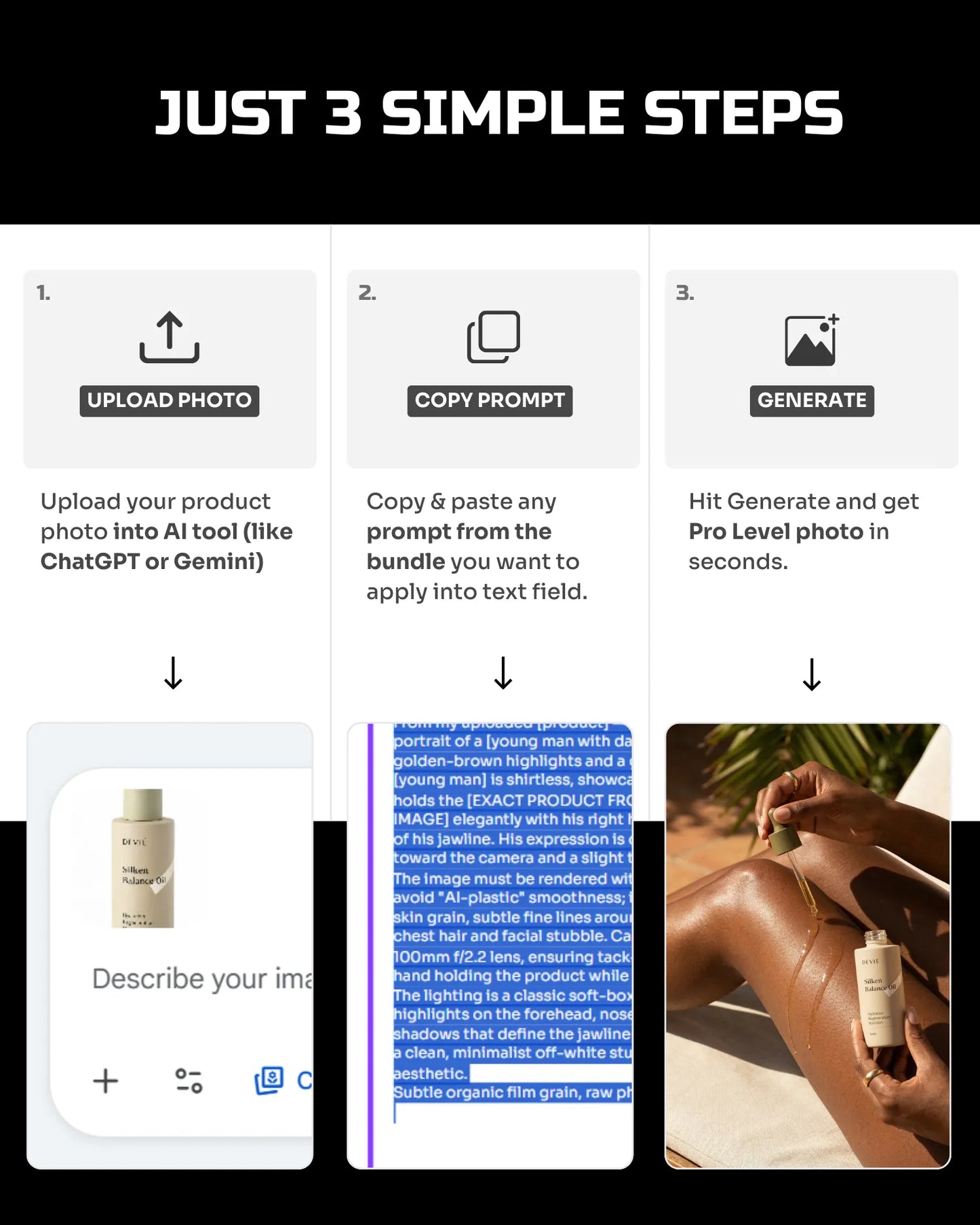 50 Fresh Hydration SkinCare: On-Model [Your Product] AI Prompts