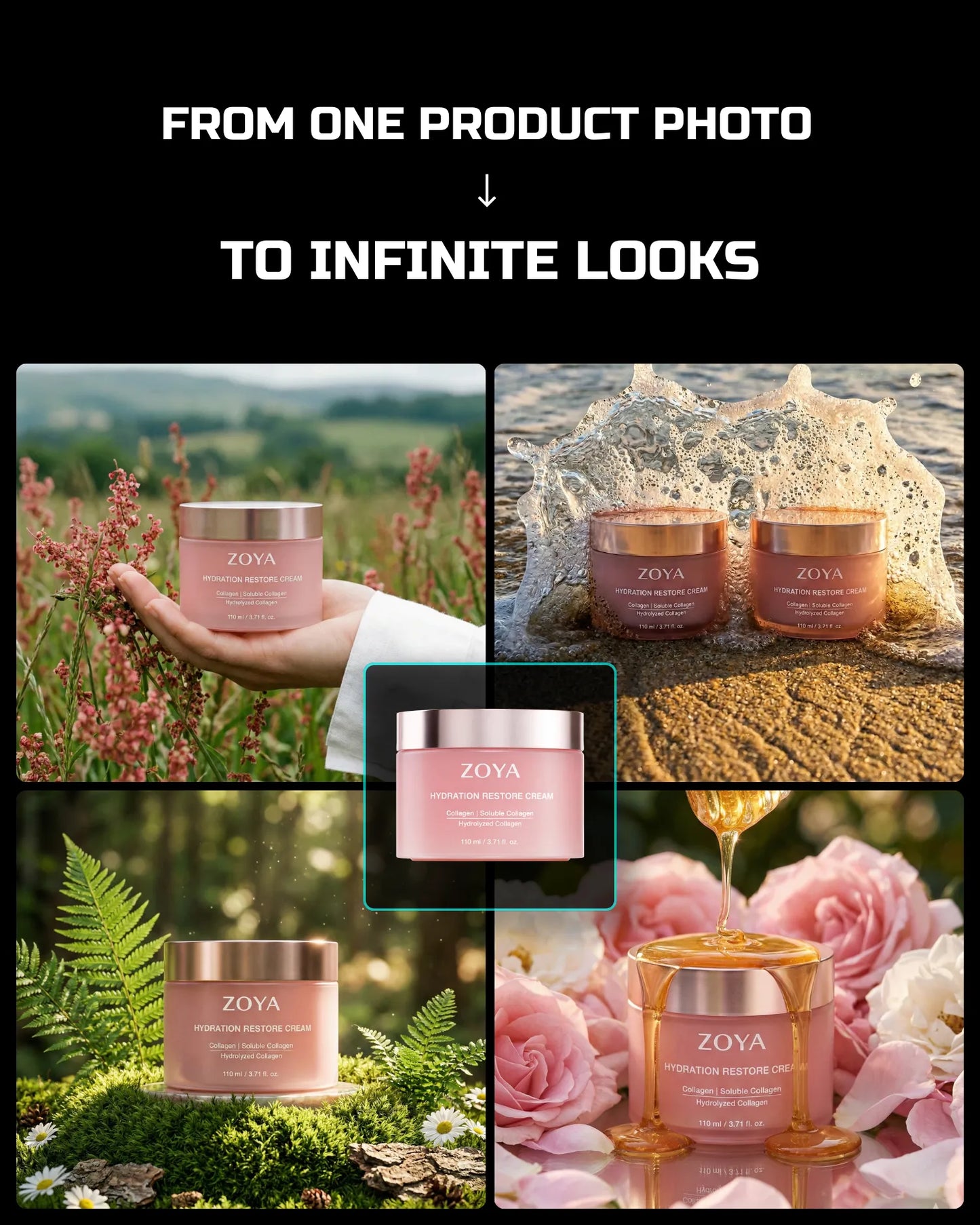 50 Natural & Organic SkinCare: Product Shots [Your Product] AI Prompts