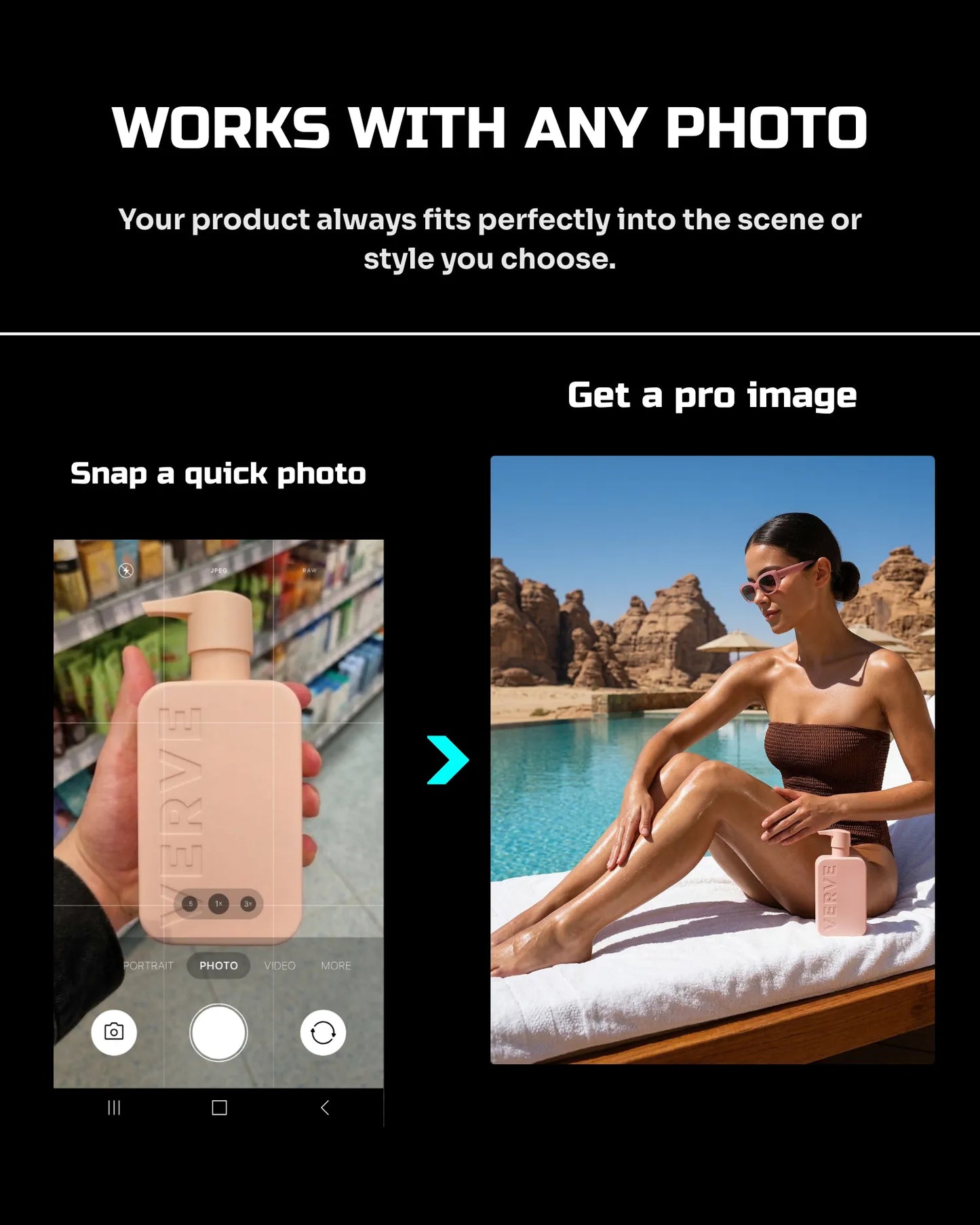 50 SunGlow SkinCare: On-Model [Your Product] AI Prompts