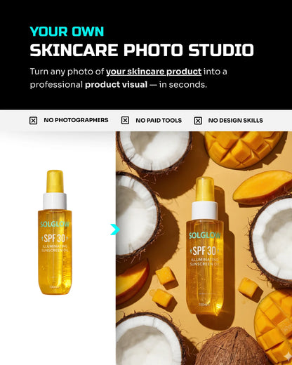 50 SunGlow SkinCare: Product Shots [Your Product] AI Prompts