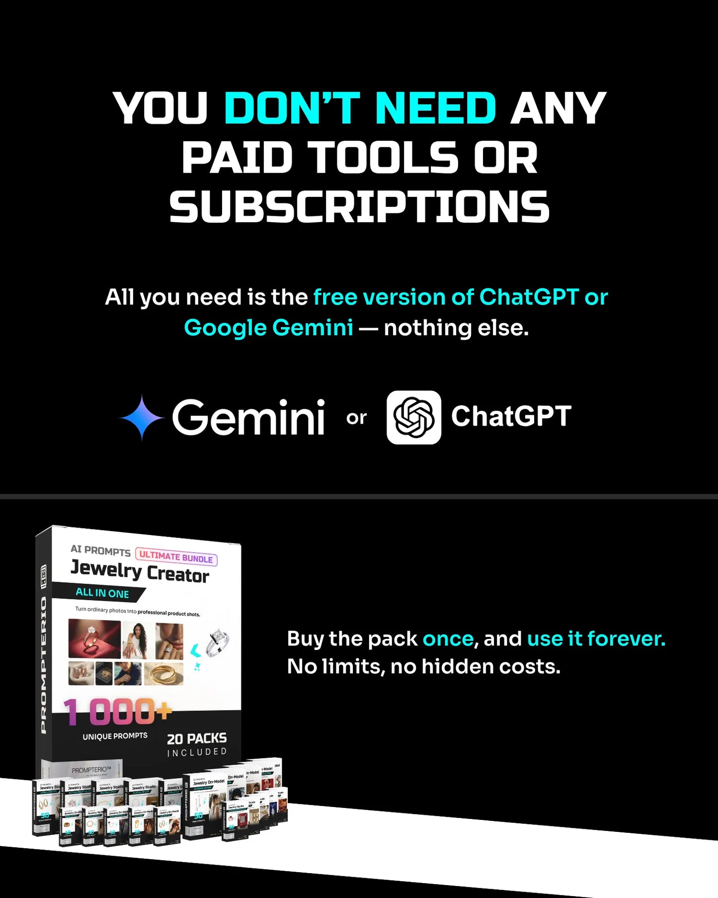 1000+ Jewelry Creator: All-in-One [Your Product] AI Prompt Bundle