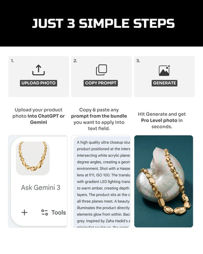 100 Luxury Jewelry: Studio & Model [Mockup] AI Prompt Bundle