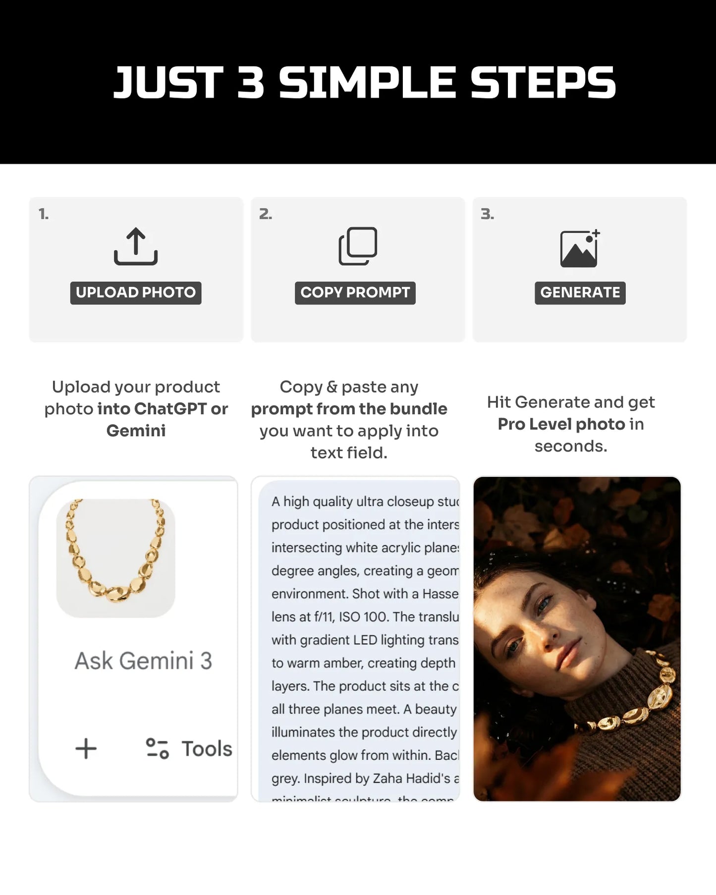 100 Seasonal Jewelry: Studio & Model [Mockup] AI Prompt Bundle