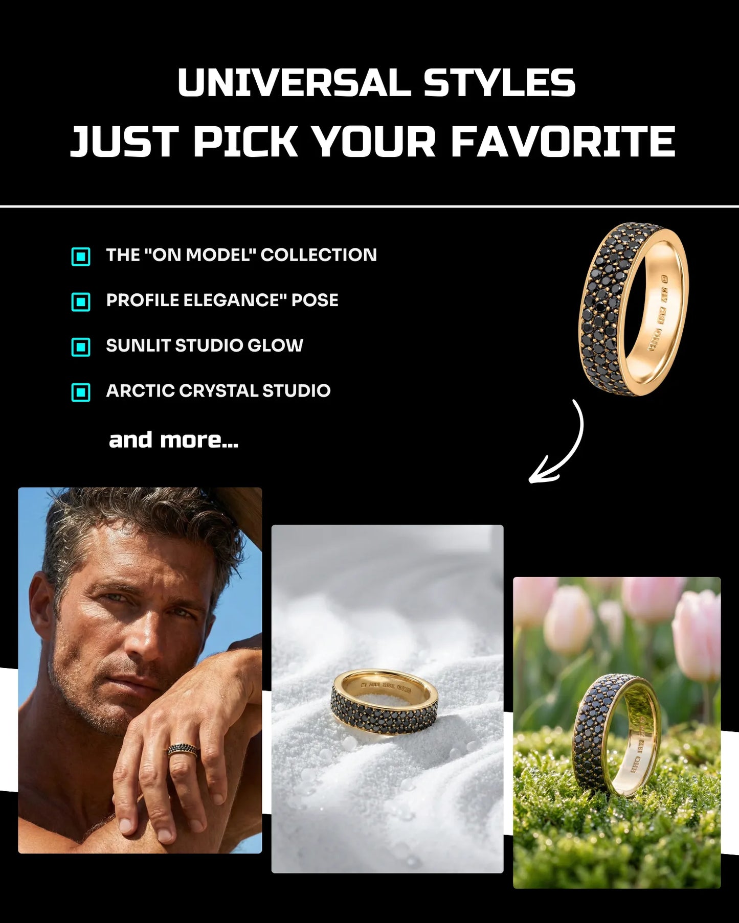 100 Seasonal Jewelry: Studio & Model [Mockup] AI Prompt Bundle