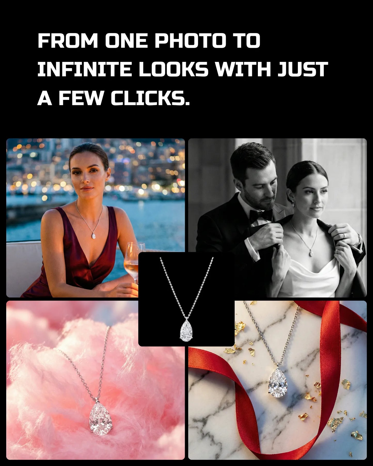 100 Valentine’s & Romantic Jewelry: Studio & Model [Mockup] AI Prompt Bundle