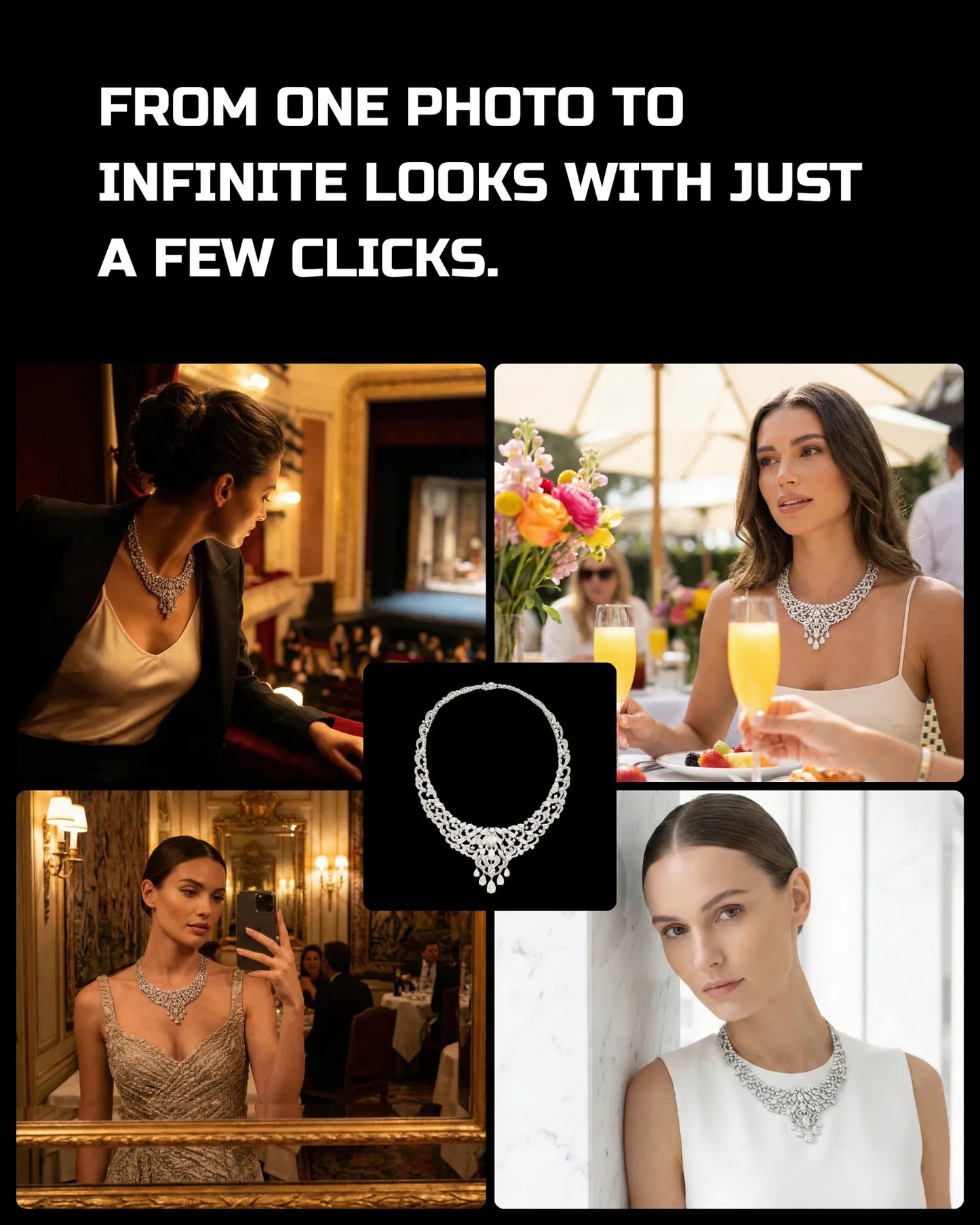 250 Jewelry: On-Model [Your Product] AI Prompt Bundle