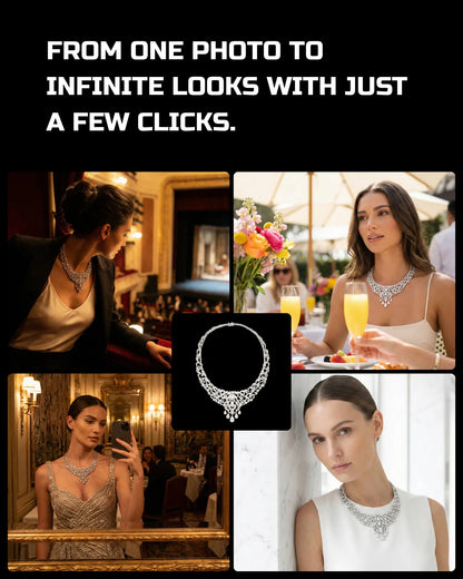 250 Jewelry: On-Model [Your Product] AI Prompt Bundle