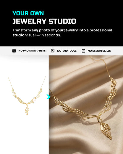 250 Jewelry: Studio [Mockup] AI Prompt Bundle