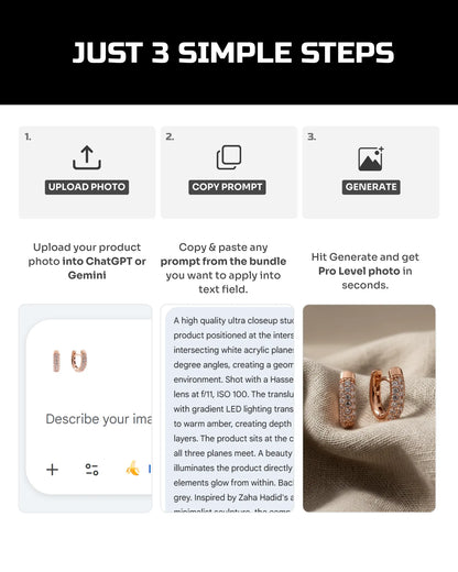 250 Jewelry: Studio [Mockup] AI Prompt Bundle