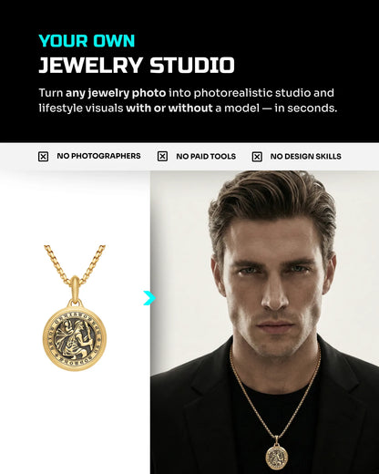 500 Jewelry Essentials: Studio & On-Model [Mockup] AI Bundle