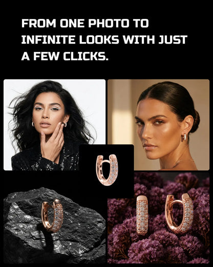 500 Jewelry Essentials: Studio & On-Model [Mockup] AI Bundle