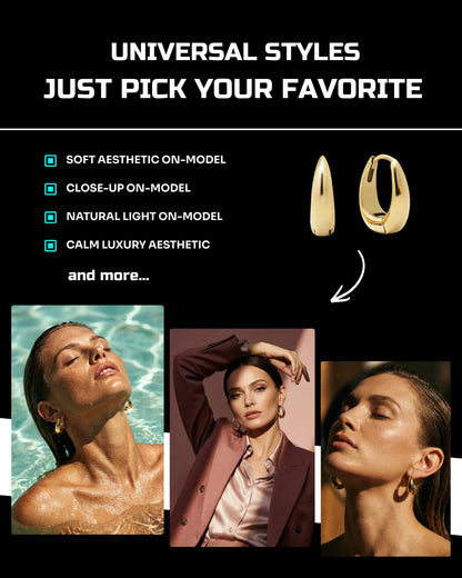 50 Aesthetic Jewelry: On-Model [Mockup] AI Prompts