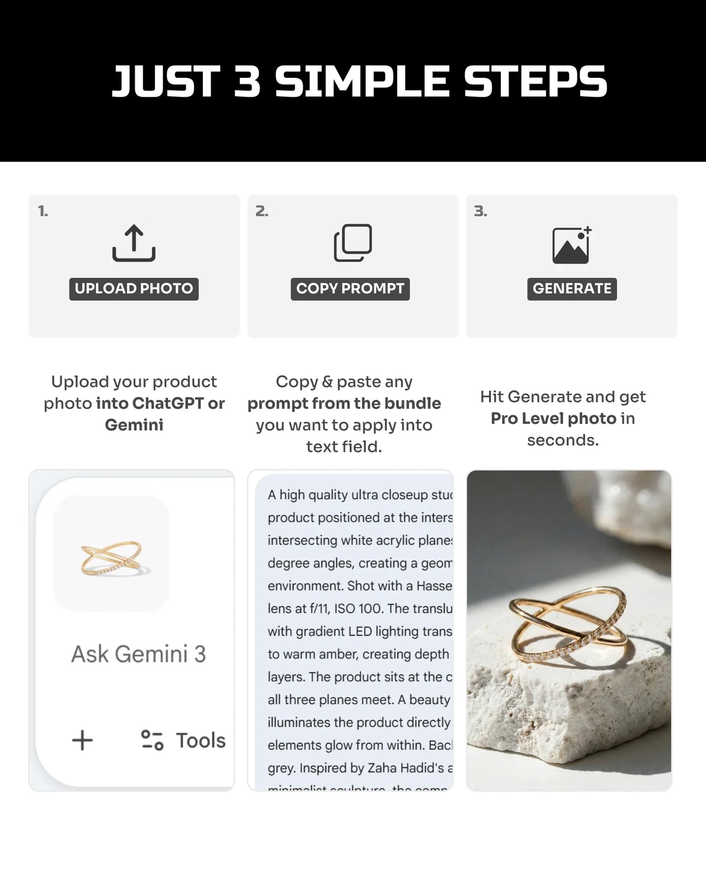 50 Aesthetic Jewelry: Studio [Your Product] AI Prompts