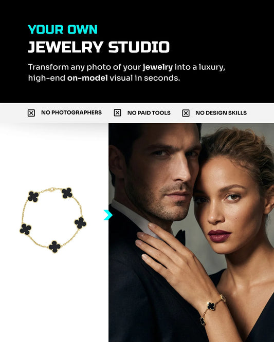 50 Luxury Jewelry: On-Model [Mockup] AI Prompts