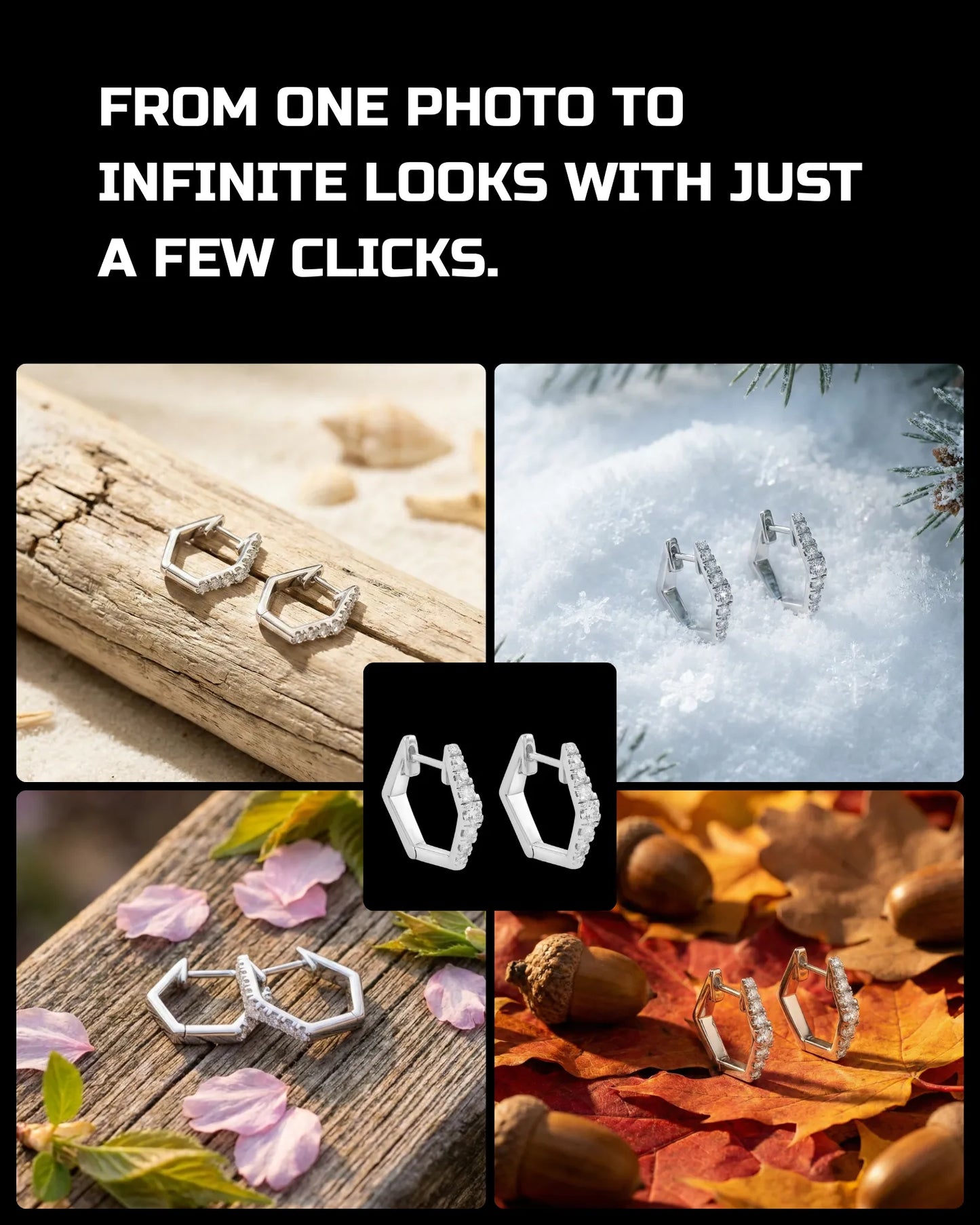 50 Seasonal Jewelry: Studio [Mockup] AI Prompts