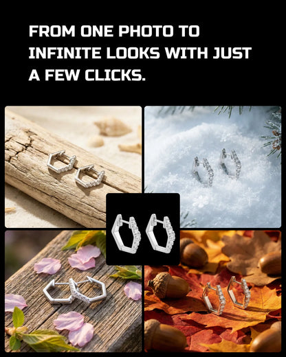 50 Seasonal Jewelry: Studio [Mockup] AI Prompts