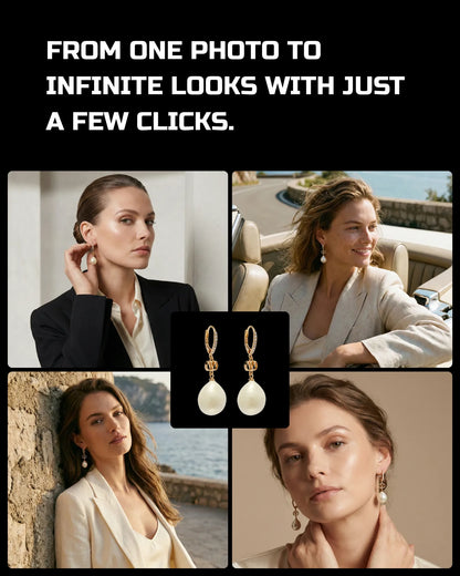 50 Earrings: On-Model [Mockup] AI Prompts