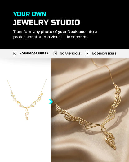 50 Necklaces: Studio [Mockup] AI Prompts