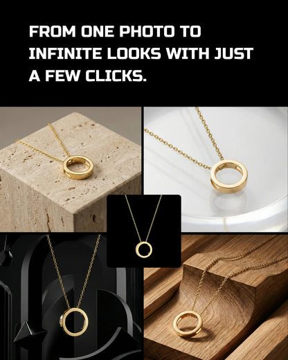 50 Necklaces: Studio [Mockup] AI Prompts