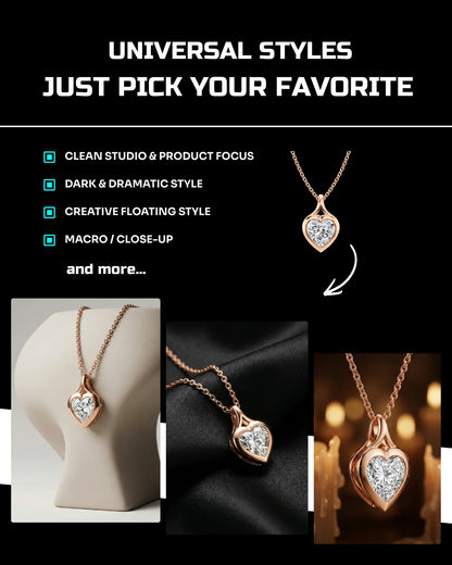 50 Necklaces: Studio [Mockup] AI Prompts