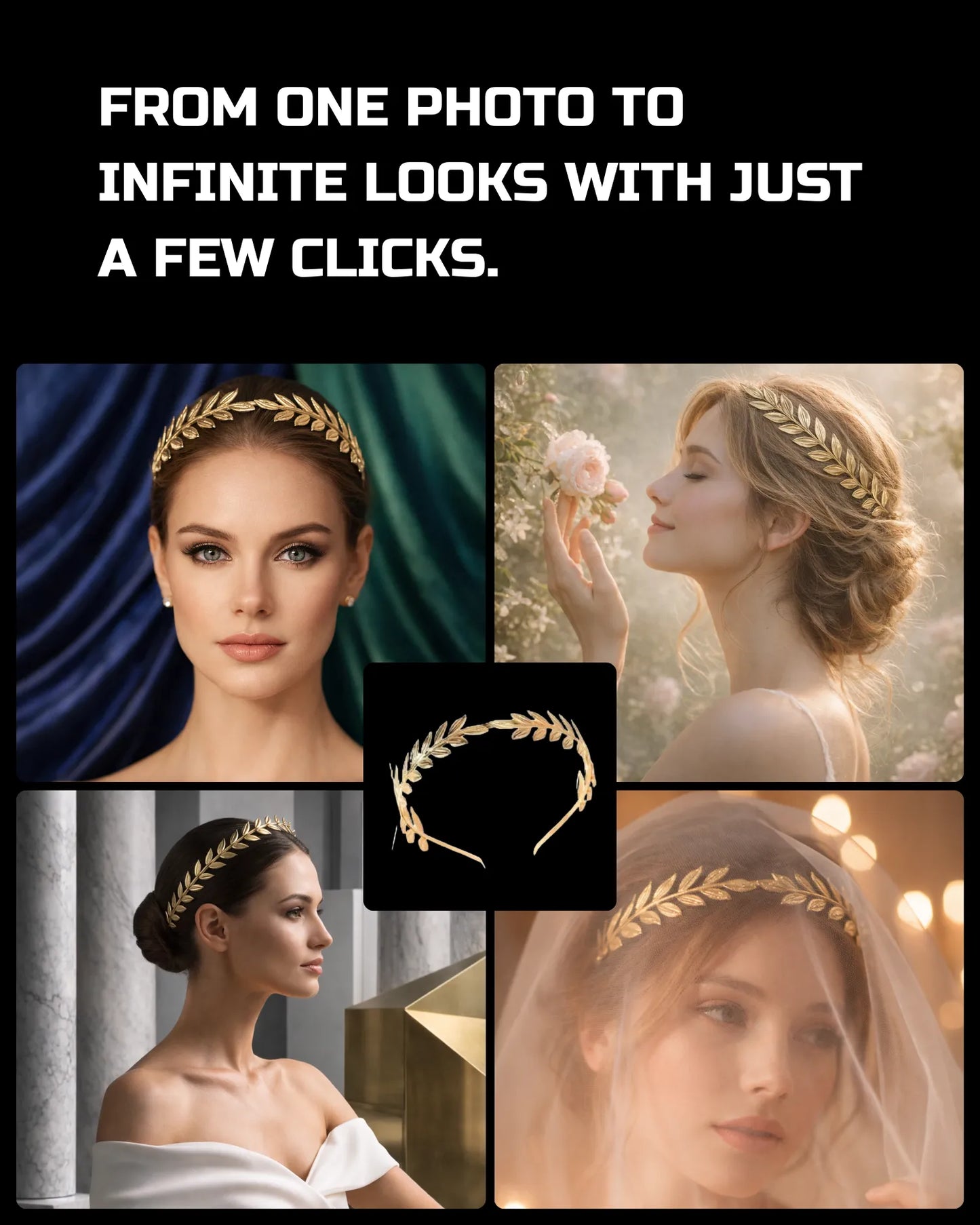 50 Jewelry Sets & Accessories: On-Model [Mockup] AI Prompts