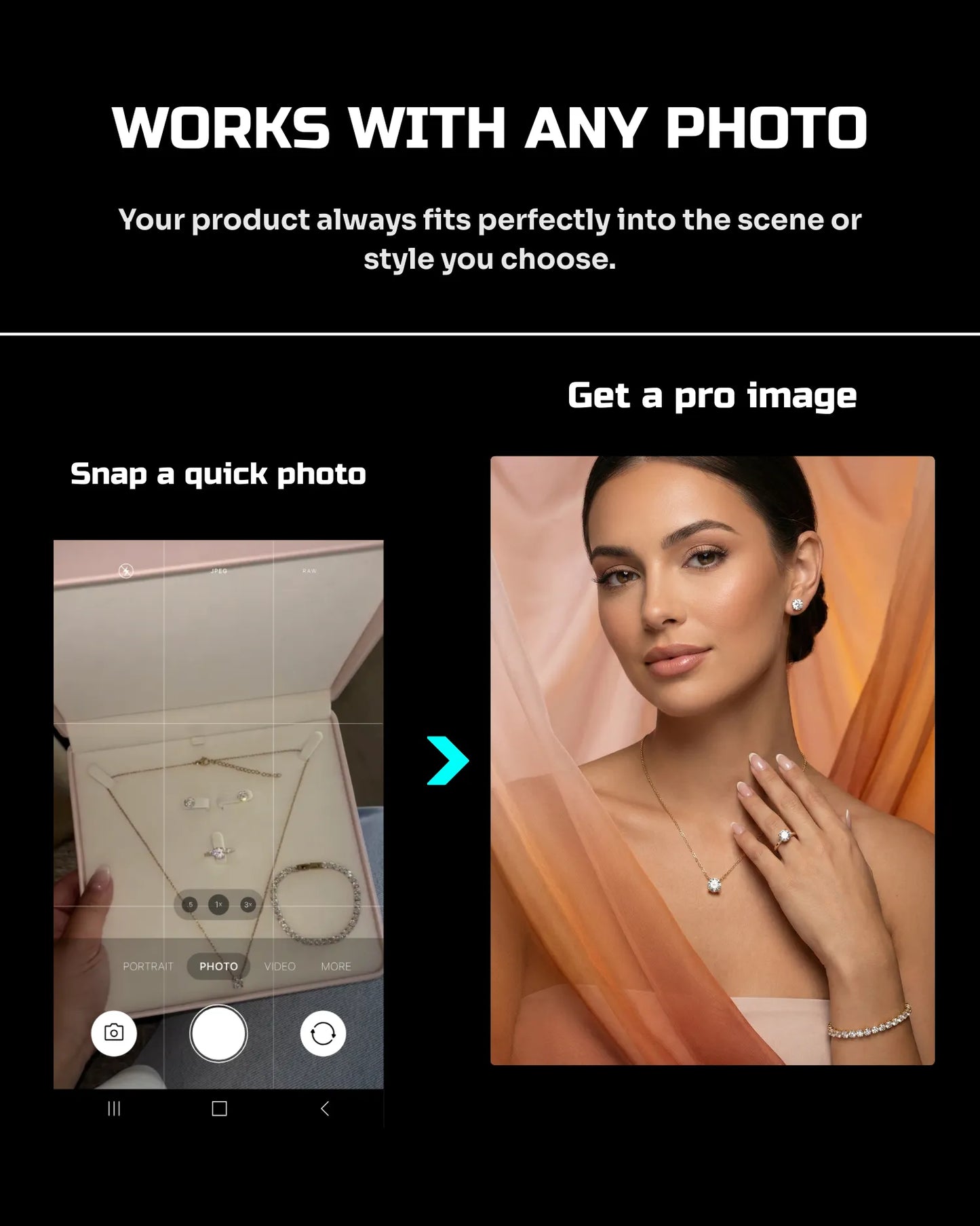 50 Jewelry Sets & Accessories: On-Model [Mockup] AI Prompts