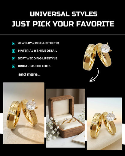 50 Wedding Jewelry: Studio [Mockup] AI Prompts