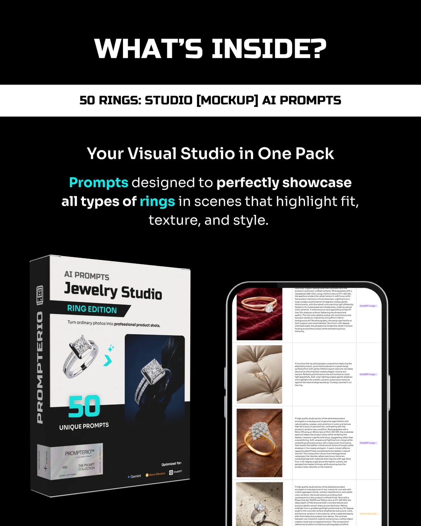 50 Rings: Studio [Mockup] AI Prompts
