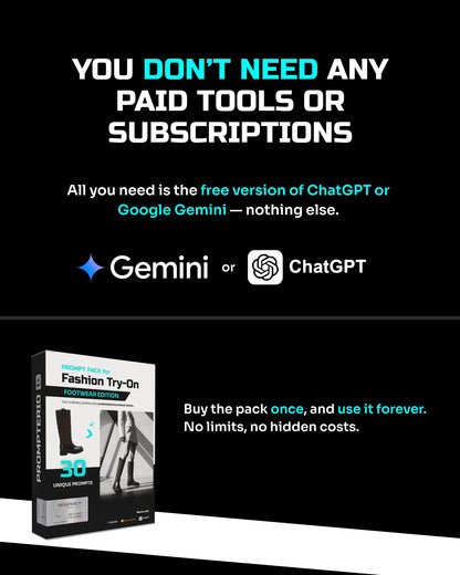 Fashion Try-On Pack —  Footwear Edition