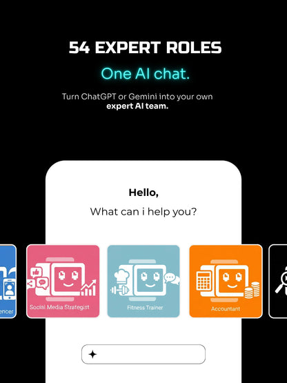 54 “Act As“ Premium Ai Prompts All -in-One Bundle