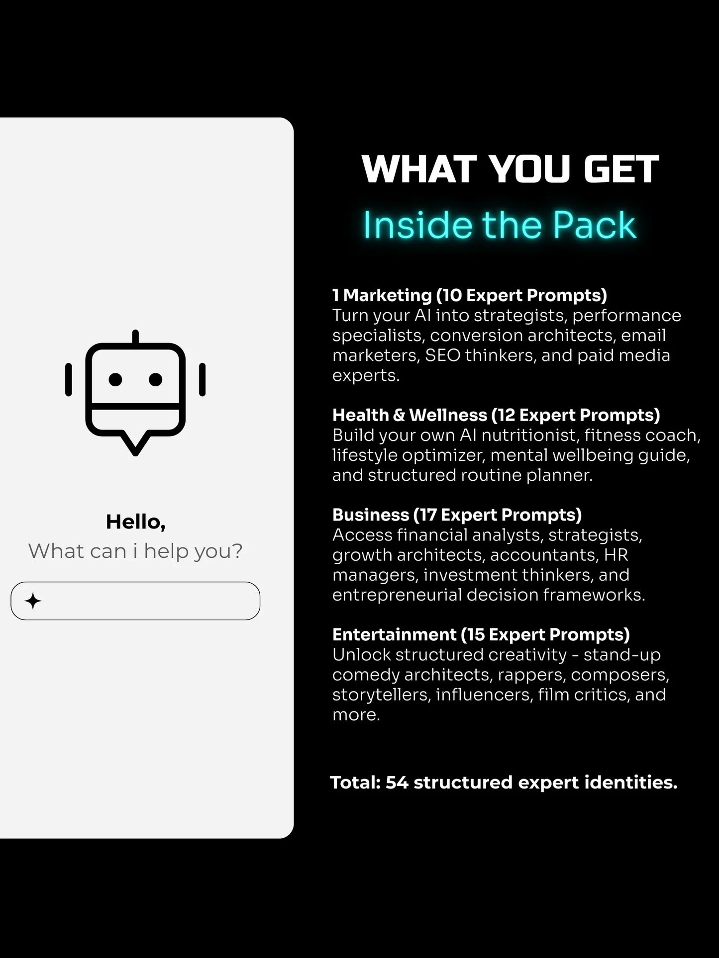 54 “Act As“ Premium Ai Prompts All -in-One Bundle